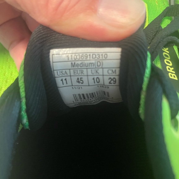 Brooks Ghost 14 Running Sneakers Men's Size 11 - Picture 5 of 8